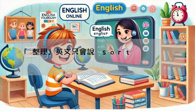 「整理」英文只會說 sort?教你更多超實用單字!